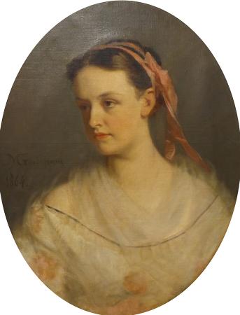 Quadro di Michele  Gordigiani  Ritratto - olio tela 